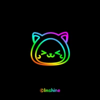 Neon cat kakaotalk theme
